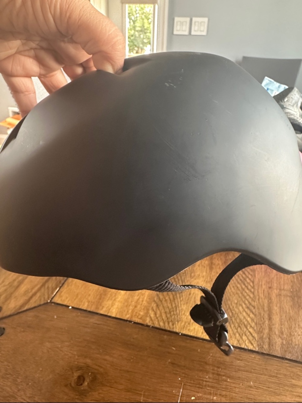 Matte Black Helmet - Sleek Protective Riding Helmet